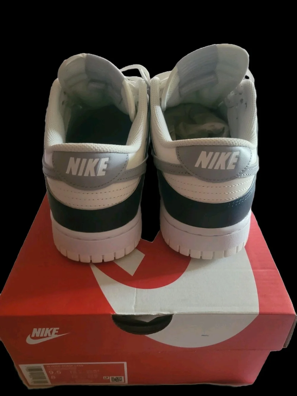 Brand New! Never Worn! Womens Nike Dunk Size 9.5 Sail/Wolf Grey White - Picture 5 of 7